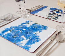 Load image into Gallery viewer, 6 Floral Placemats - Delphinium