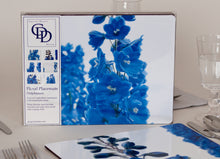 Load image into Gallery viewer, 6 Floral Placemats - Delphinium